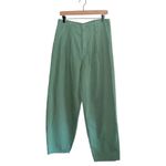 MOTHER The Pleated Chute Prep Flood Pants Hedge Green Size 29 NWT Photo 1