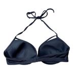 Adore Me  Grey Gray Halter Tie Neck Bikini Top Strappy  Swimwear Top Size 36C Photo 1