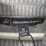 Adrianna Papell NWT  Grey Striped Oversized Turtleneck Sweater Women’s Sz Medium Photo 3