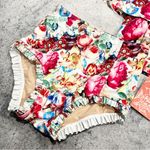 Kortni Jeane NEW NWT  Women’s Floral Two Piece Set Swimsuit Tankini Pink XS Photo 1