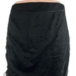 Free People  x Revolve Vivienne Black Velvet Velour Ruched Short Mini Skirt Sz 4 Photo 6