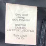 J.Crew  No. 2 Pencil 4P Wool Pencil Skirt in Classic Black n Gray Petite Photo 8