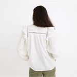 Madewell  Full-Sleeve Pintuck Ruffle Top Photo 4