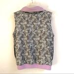 Pendleton  reversible floral/solid purple zip up vest M Photo 3