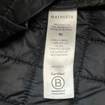 Athleta  Quilted Bomber Jacket Black Zipper Pockets Long Sleeve XL Photo 7