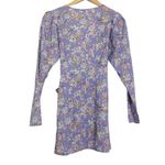 We Wore What  Blanca Dress Wrap Mini Floral Purple Dry Flowers Pastel Photo 2