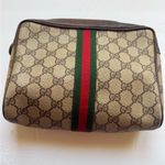 Gucci  GG Supreme Web Stripe Vintage Cosmetic Pouch Photo 1