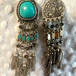 Lucky Brand  Turquoise and Silver Chandelier Earrings Photo 2