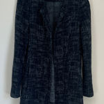 Eileen Fisher Lady Jacket Cardigan Collarless Long Blazer Sz Medium Photo 0