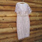 Mac Duggal  EMBELLISHED ILLUSION BUTTERFLY SLEEVE COCKTAIL DRESS 16 Photo 6