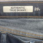 Gap 1969 Authentic True Skinny High Rise Jeans Womens 28r Blue Denim 28x29 City Photo 2
