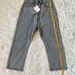 Free People New Sandrine Rose The Virgin Label Straight leg Jeans Silver 24 Photo 4