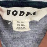 Boden Lucille Long Sleeve Jersey Midi Dress Navy Hunter Green Leaf Size 10 Long Blue Photo 7