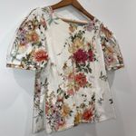 Antonio Melani  Floral Cotton Blouse Puff Sleeve Boho Cottagecore Girly Photo 1