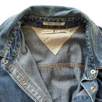 Tommy Hilfiger Vintage  Y2K Denim Mini Dress Pearl Button Front Western Size 14 Photo 14