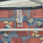LuLaRoe Donald Duck Blue and Red Graphic Tee Short Sleeve XL geometric vacation Photo 3