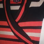 NYC S Sweater Dress Coral Tan Black Buckles Bodycon Dress Photo 3