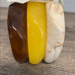 Piper  K Cream, Yellow, and Brown Bangle Trio Set ✨ Photo 3