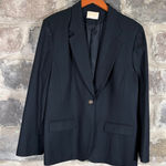 Pendleton VTG  100% Virgin‎ Wool Black Blazer Size 18 Classic Career Coat Jacket Photo 0