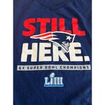 Fanatics NFL NE Patriots Superbowl Graphic TShirt Blue Size Large *Flaw Photo 6