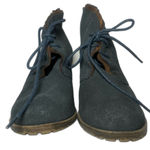 Ruff Hewn  Cypress Slate Gray Suede Leather Lace Up Ankle Boots Size 8.5 Photo 1