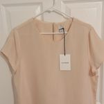 Cuyana Silk Tee In Blush Pink NWT Size Large Photo 5
