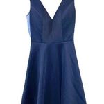 Harper & Lemon Blue V Neck & Back Sleeveless Dress Black Size XS Photo 0