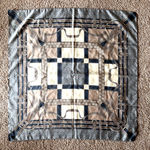 Veritas City Wear Brown Equestrian Bridle Buckle Geometric Dot Neck Scarf NEW Photo 0