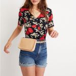 Madewell  The Simple Pouch Belt Bag in Linen Cream Leather Photo 1