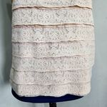 J.Crew Blush Silk Lace Ribbon Tank Top Photo 2