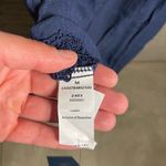 Cupshe NWT Navy Off Shoulder Asymmetrical Hem Smocked Cover-Up Dress Medium Photo 4