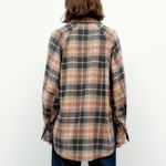 ZARA OVERSIZED PLAID SHACKET BUTTON DOWN OVER SHIRT SIZE XS Photo 3