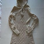 Athleta Hooded Cable Knit Sweater Dress with Zippered Pocket Women’s Size S/M Photo 6