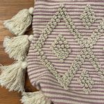 Fantasia Accessories Purple Pink Striped Tassel Shoulder Tote Bag OS Photo 9