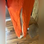 Fancyinn NWT  2 Piece Outfits Deep V Neck Ruffle Crop Top Split Wide Leg Pant Set Photo 5