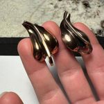 Signed Renoir Vintage Copper Clip On Clip Photo 3