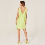 Stine Goya Rosario Bright Yellow Green Yuzu Bow V Neck Mini Dress‎ M Size M Photo 1