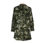 Pilcro Womens 4 Long Sleeve Green Corduroy Shirt Dress Photo 1