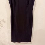 Calvin Klein  Elegant Black Sleeveless Dress with Pearl Embellished Neckline SZ 2 Photo 3
