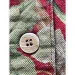 Alexis & Avery 100% Cotton Red Floral Denim Button Front Jacket Size Medium Photo 2