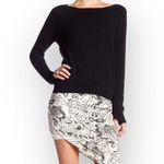 Pam & Gela new ✲ Asymmetric Drape Print Mini Skirt ✲ Hazy Stone Print ✲ Small Photo 4
