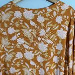 Petal and Pup Arden Floral Tunic Mini Dress Womens 6 Orange Flowy Tiered Button Up Photo 9