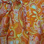 Isaac Mizrahi  Pink, Orange‎ and Yellow Paisley Skirt Size 10 Photo 5