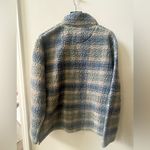Southern Marsh  fleece pullover, blue/green plaid, size small Photo 2