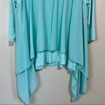 Kim And Cami Women’s 3/4 Sleeve Flowy Shirt Light Blue Size Medium NWT FLAW Photo 2