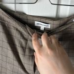 Veronica Beard  Arte Brown Plaid Striped Ankle Cropped Trouser Pant Sz 12 Photo 11