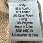 LC Lauren Conrad  Sweater Tank 4X Plus Pointelle‎ Knit Scoopneck Tan White Stripe Photo 10