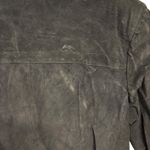 August Max Woman Vintage Black Suede Leather Blazer Jacket‎ Size 18 Career Photo 6