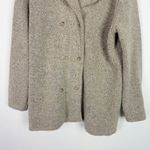 ISDA & Co Cashmere Wool Blend Sweater Jacket Cardigan Oatmeal Size Large L Tan Photo 2