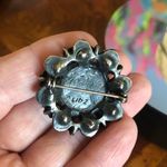 Vintage LIDZ Brothers NY citrine and moon stone brooch Photo 5